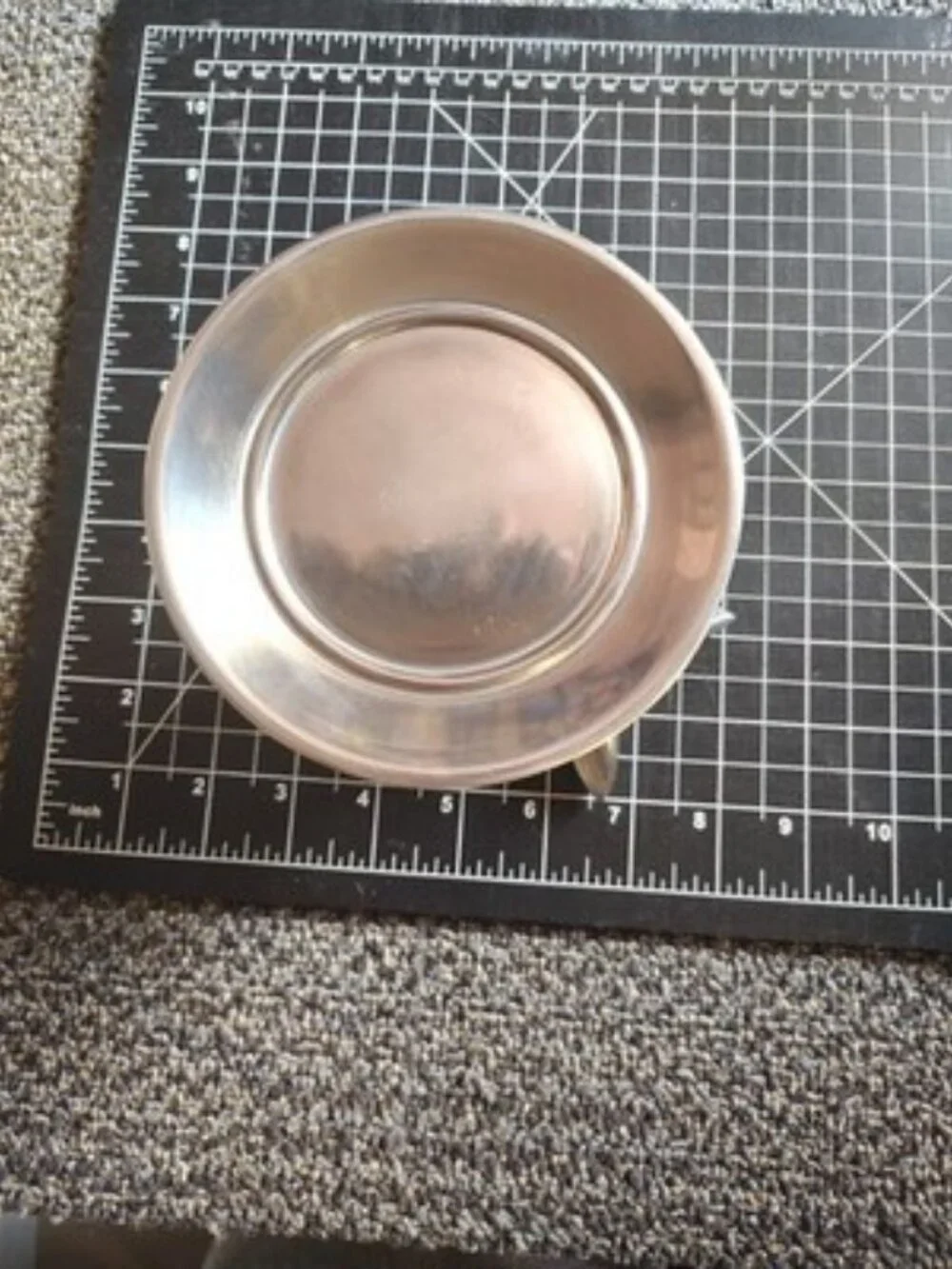 Silver Metal Bunny Dish Easter Spring Made Candle Holder, Candle Included Used